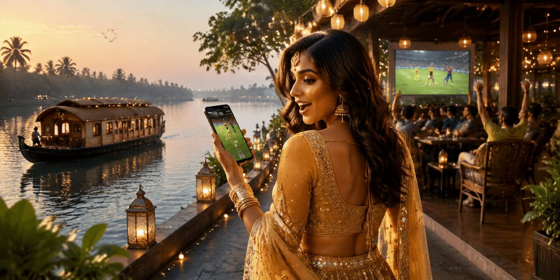 Enjoy colorful slots games on mobile in Kerala backwaters scenic setting